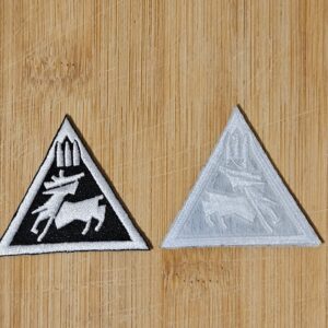 IRON ON Mini Triangle Sierra B/W Patch